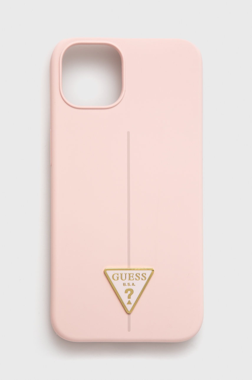 

Кейс за телефон Guess Iphone 13 6,1 в розово, Розов