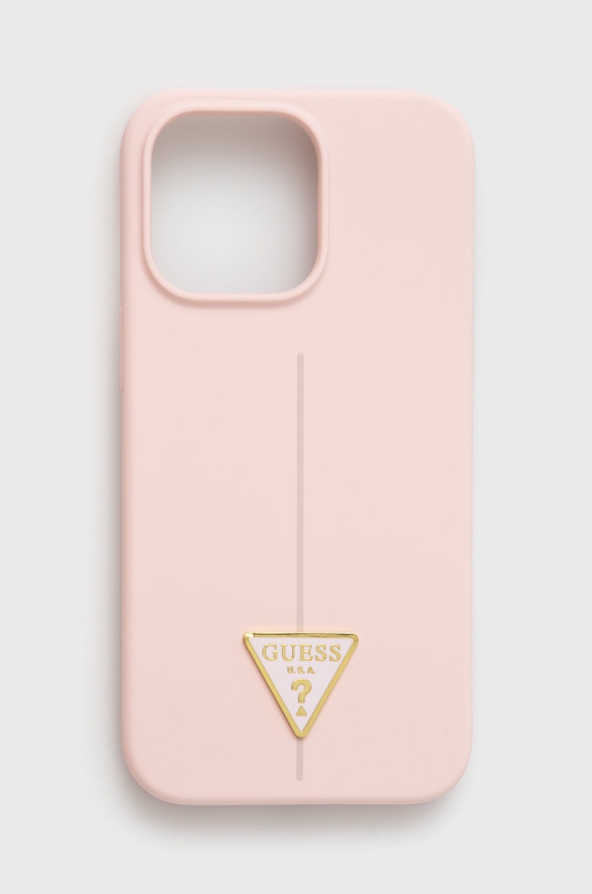 

Кейс за телефон Guess Iphone 13 Pro / 13 6,1 в розово, Розов