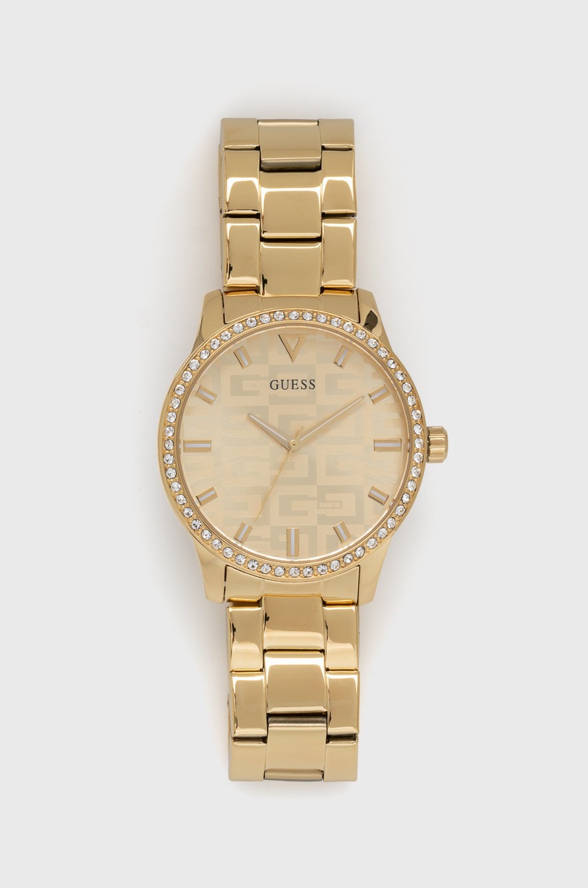 

Часовник Guess дамски в златисто, Злато