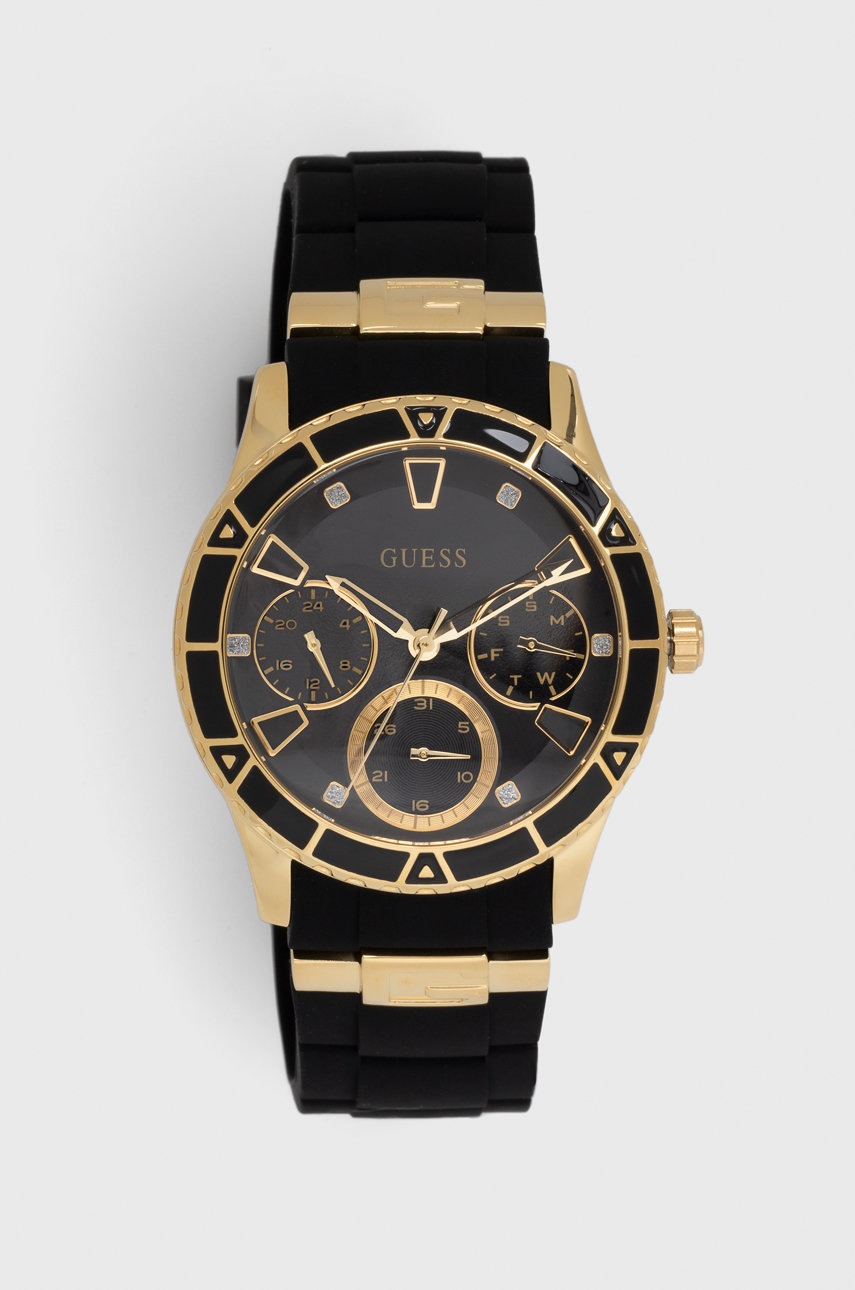 

Часовник Guess дамски в черно, Черен