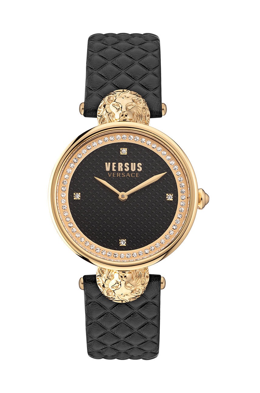 

Часовник Versus Versace дамски в черно, Черен