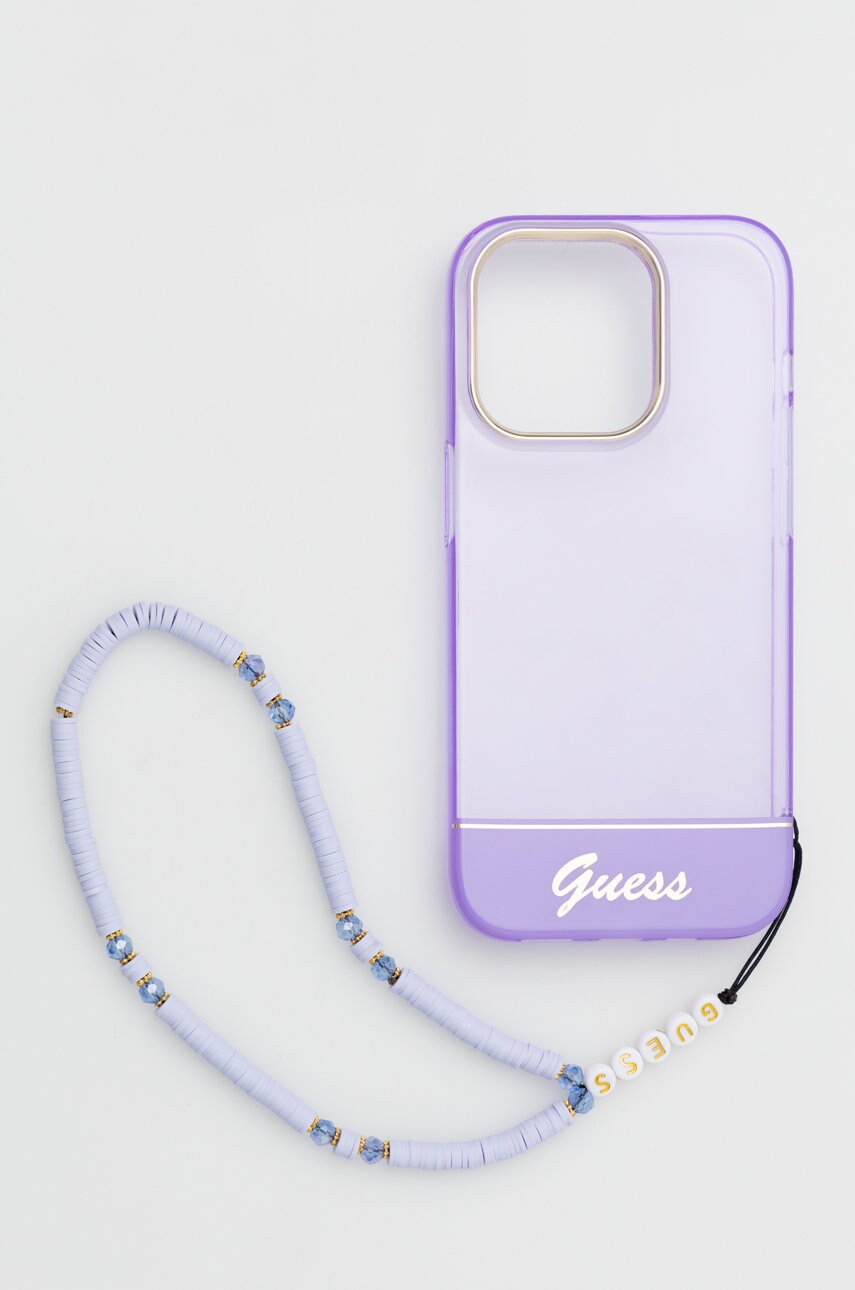 

Чехол на телефон Guess Iphone 14 Pro 6,1" цвет фиолетовый