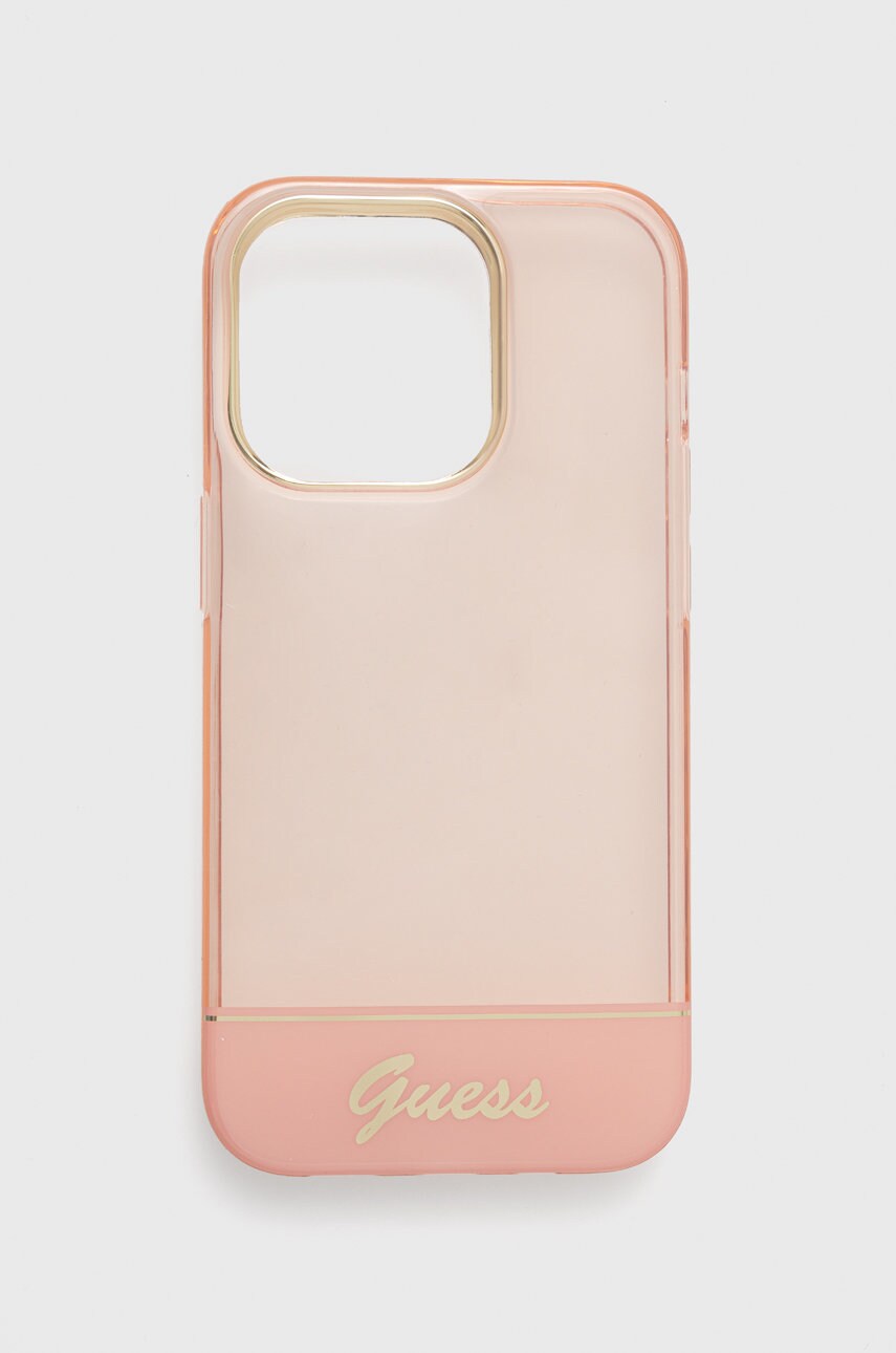 

Чохол на телефон Guess Iphone 14 Pro 6,1" колір рожевий