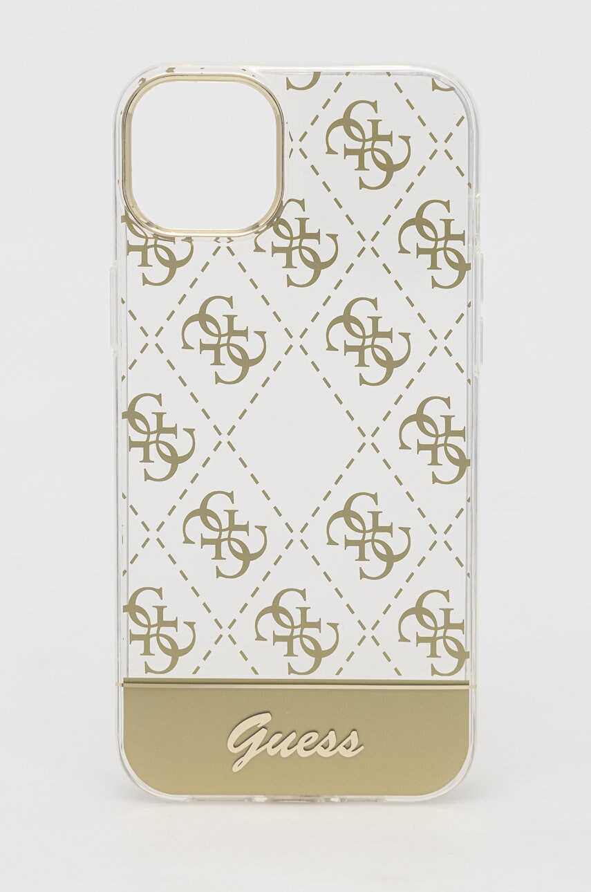 

Чохол на телефон Guess Iphone 14 Plus 6,7" колір золотий