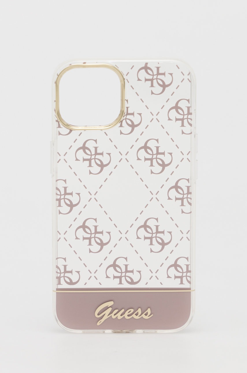 

Кейс за телефон Guess Iphone 14 6,1" в розово, Розов