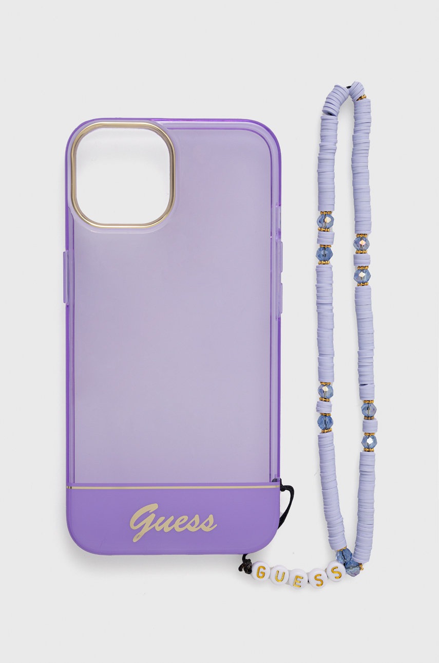 

Кейс за телефон Guess Iphone 14 6,1" в лилаво, Виолетов