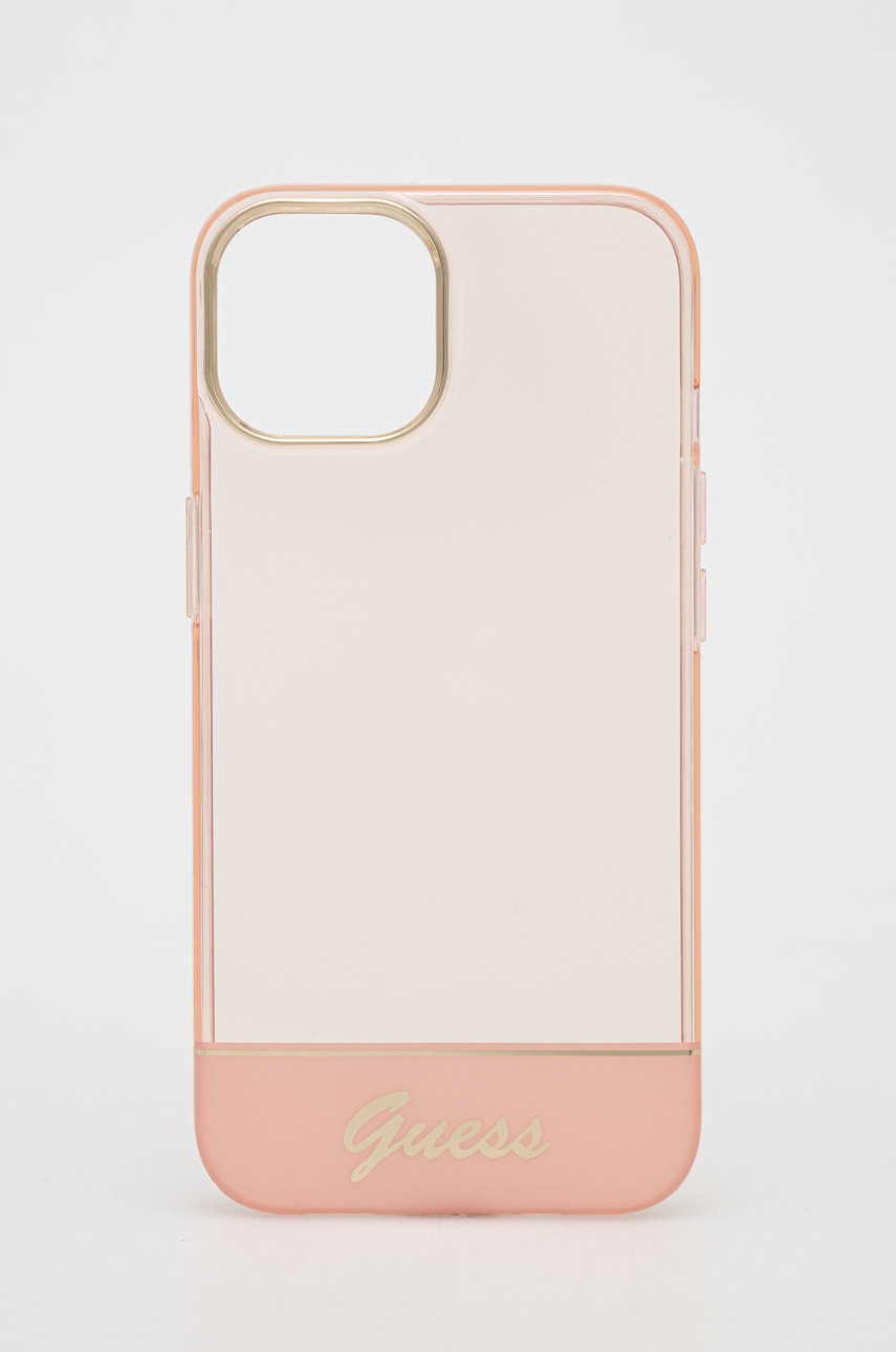 

Чохол на телефон Guess Iphone 14 6,1" колір рожевий