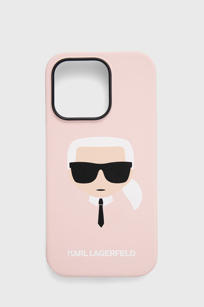 

Чохол на телефон Karl Lagerfeld Iphone 14 Pro 6,1" колір рожевий
