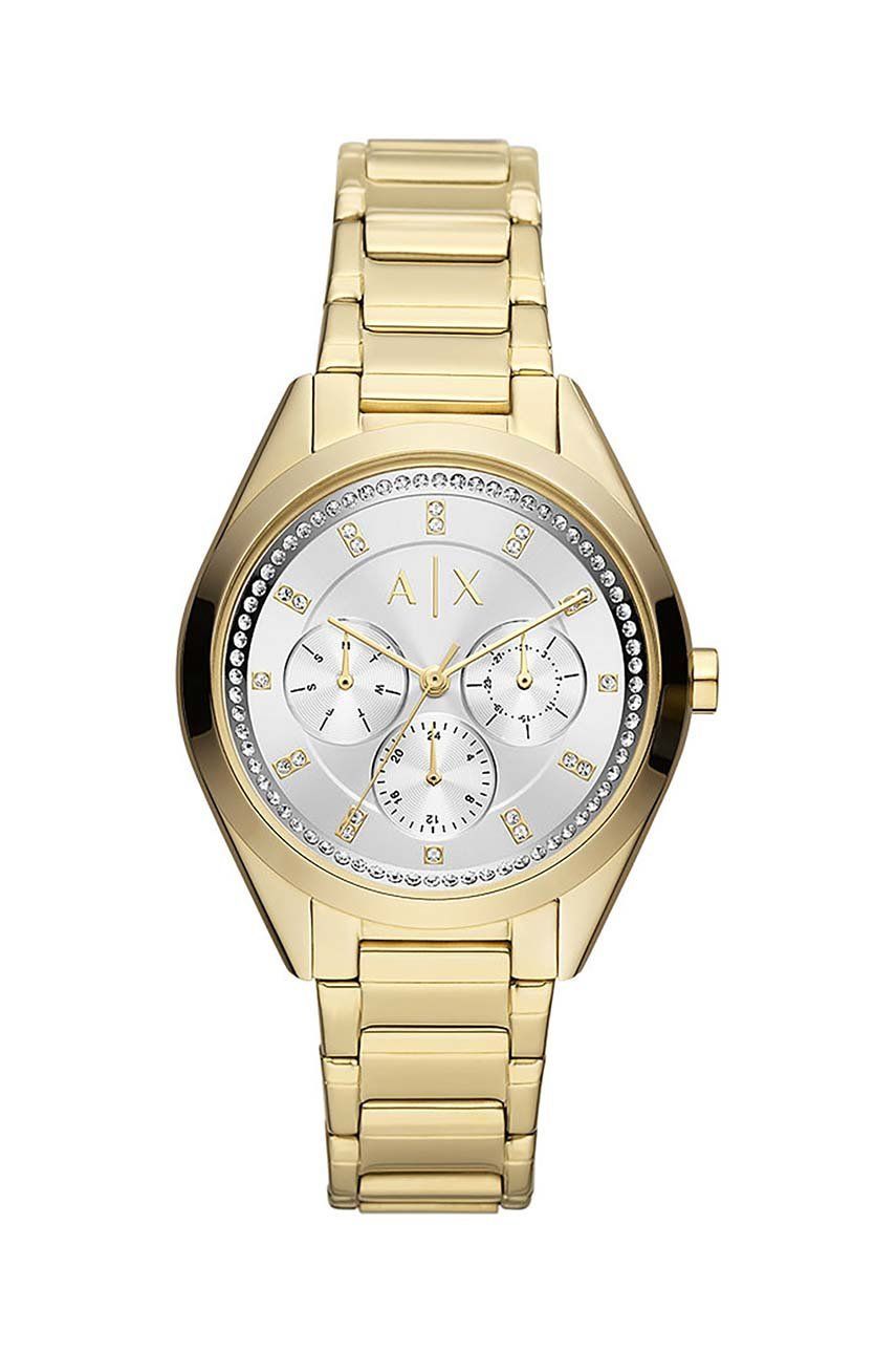 Armani Exchange ceas femei, culoarea auriu Accesorii imagine 2022 crono24.ro