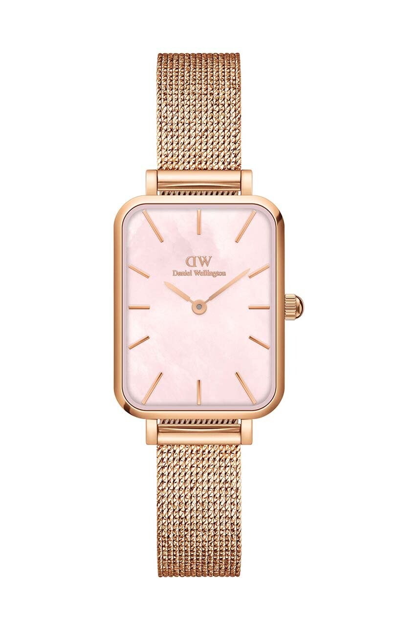 Hodinky Daniel Wellington Quadro 20x26 dámske, ružová farba
