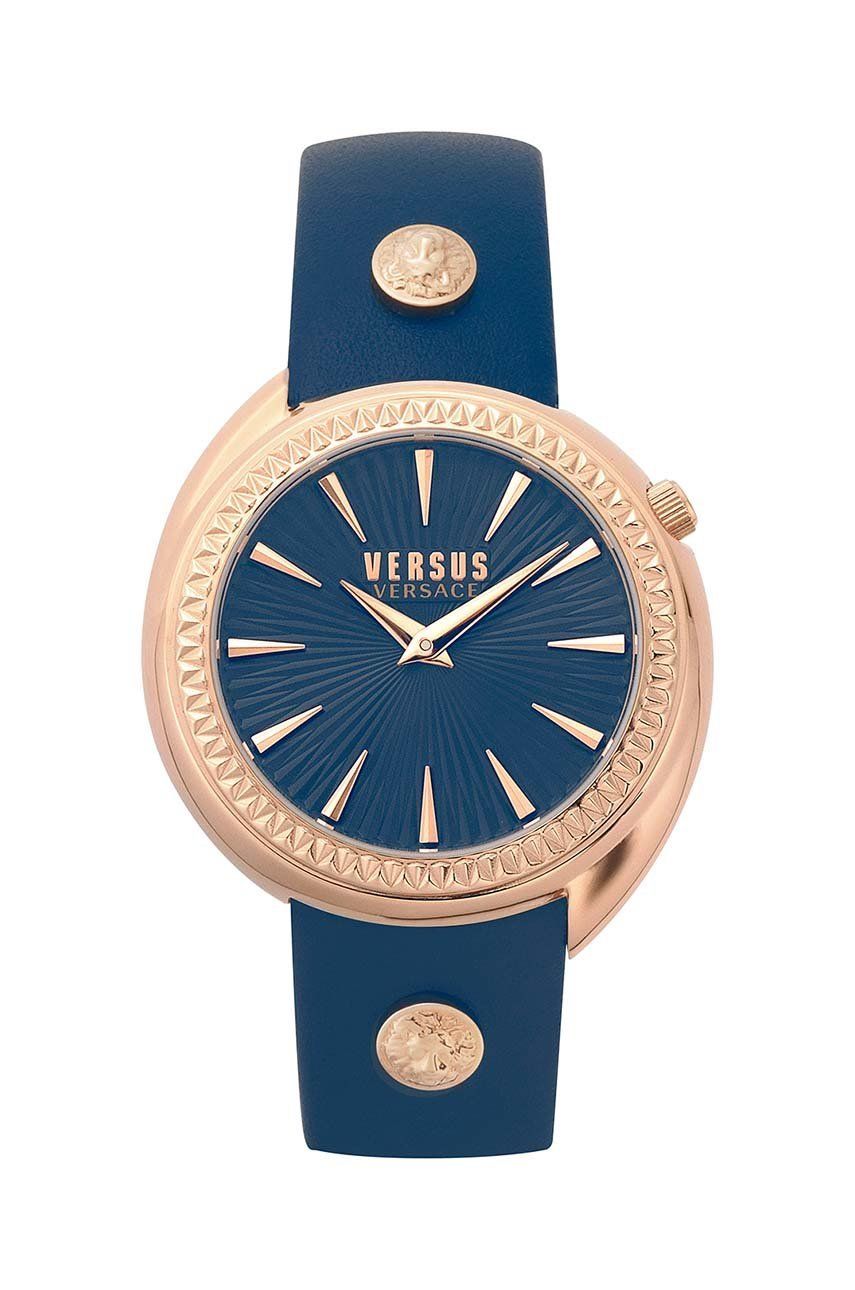 Versus Versace ceas femei, culoarea albastru marin Accesorii imagine noua