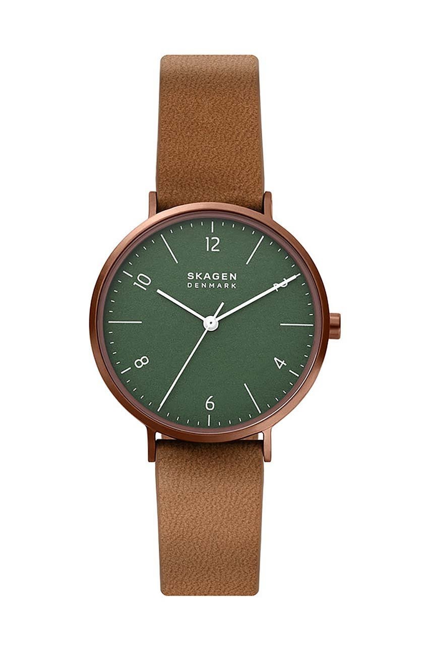 

Годинник Skagen жіночий колір коричневий