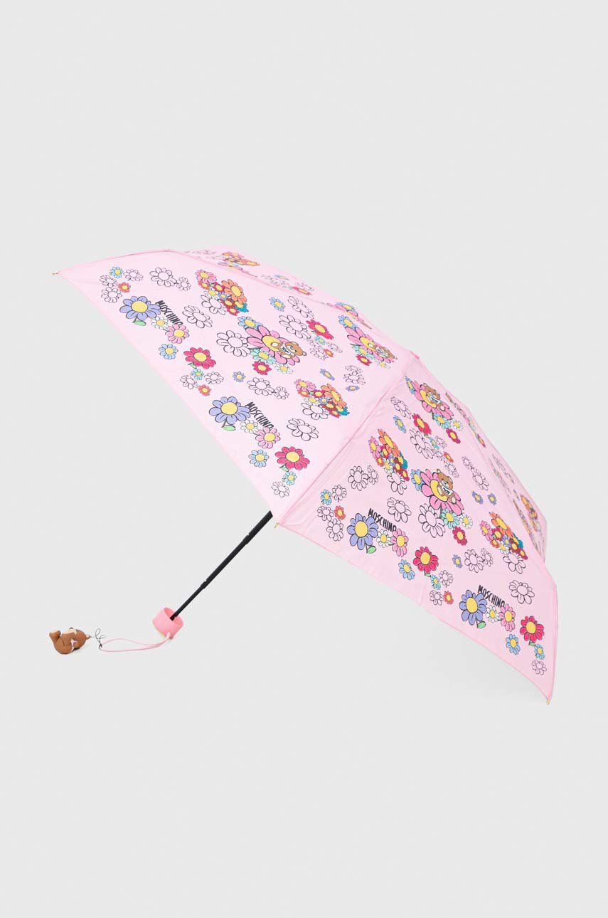 Moschino parasol dziecięcy kolor różowy