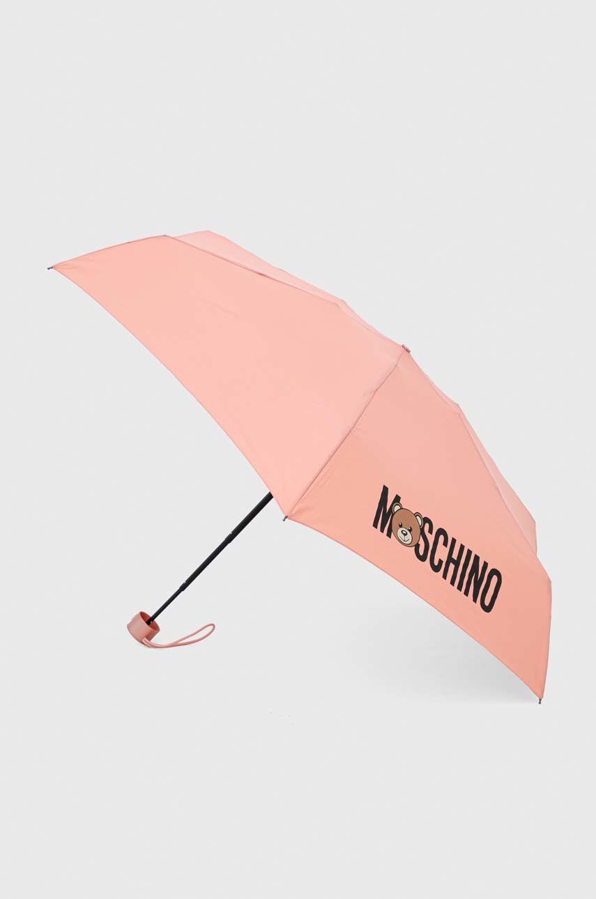 Dětský deštník Moschino růžová barva - růžová -  100 % Polyester