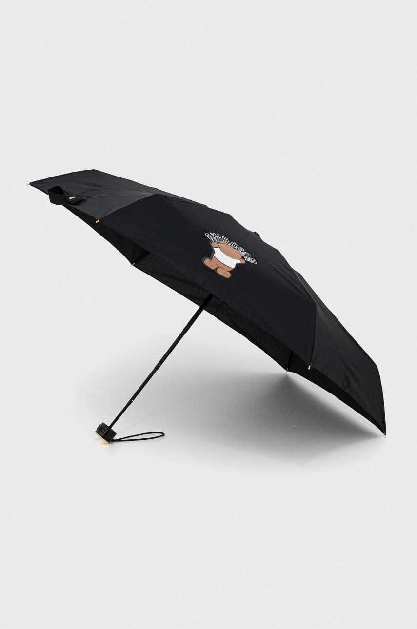 Levně Deštník Moschino černá barva, 8351 SUPERMINIA