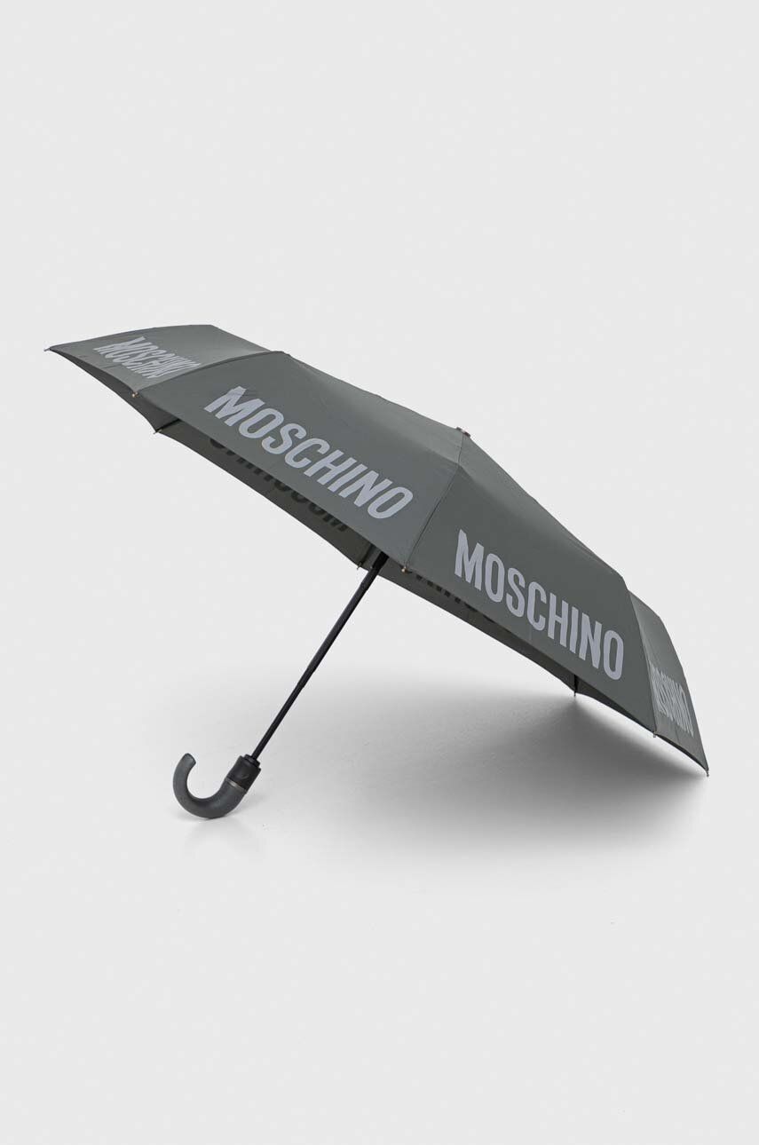 Levně Deštník Moschino šedá barva, 8064