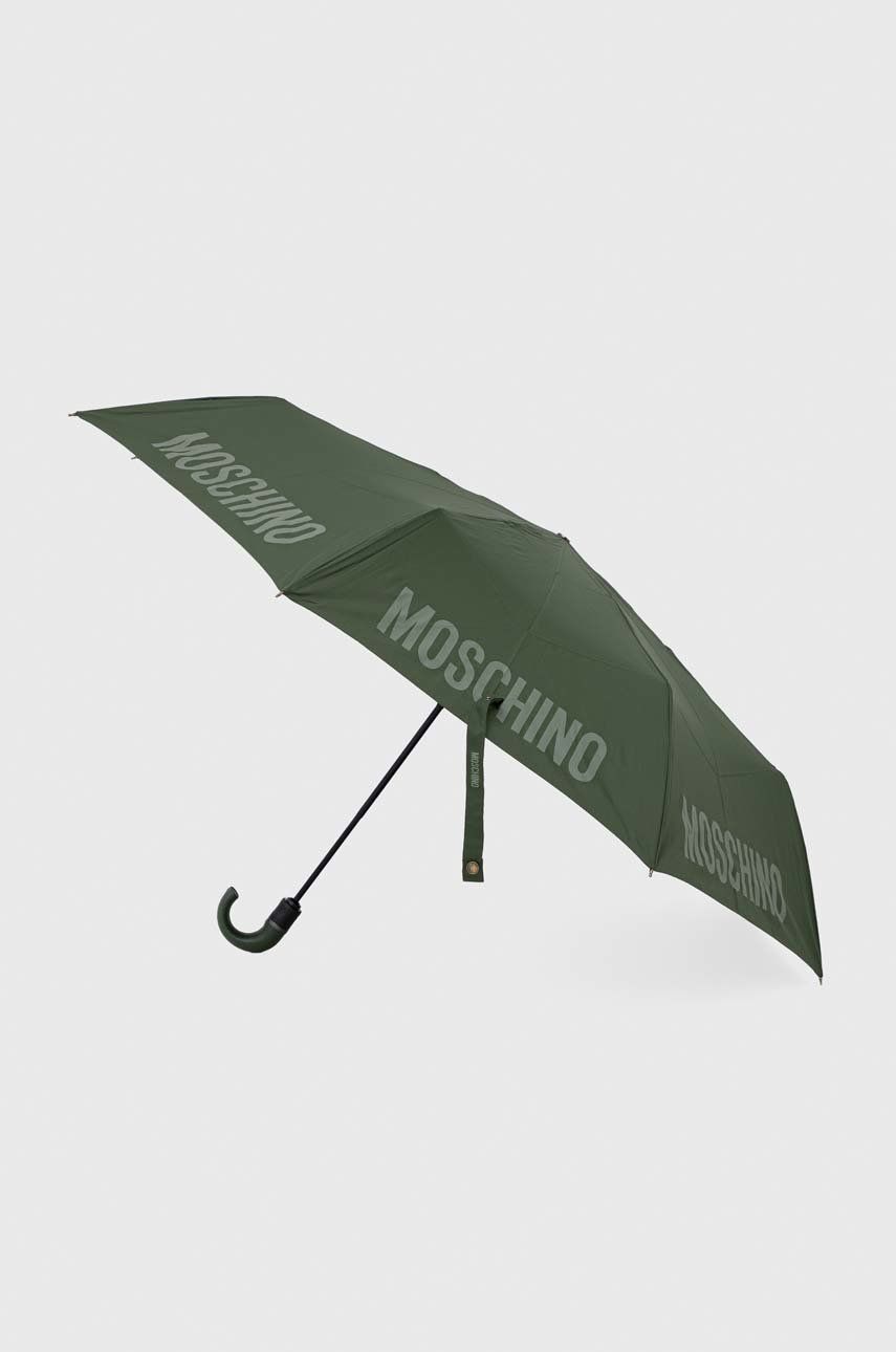 Levně Deštník Moschino zelená barva, 8064