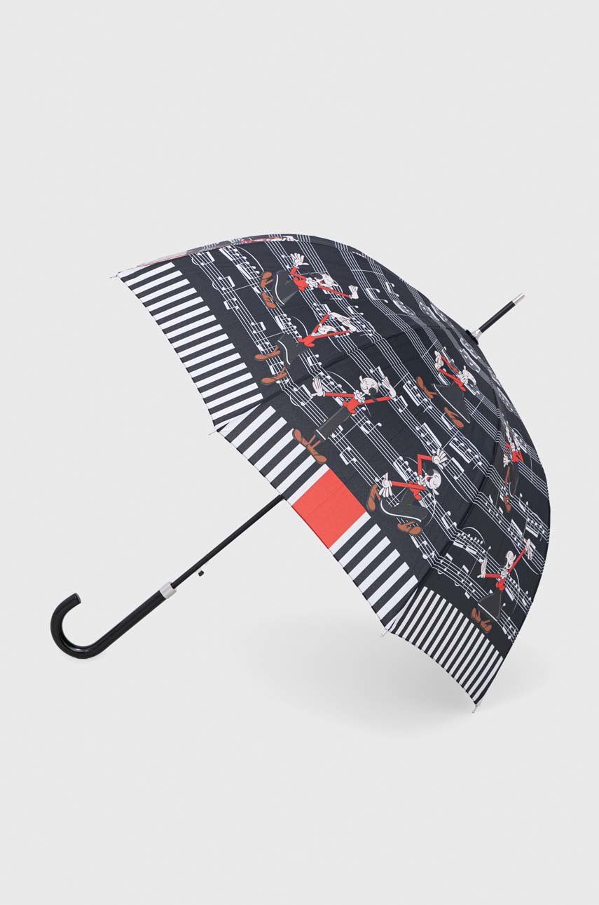 Deštník Moschino černá barva, 7991