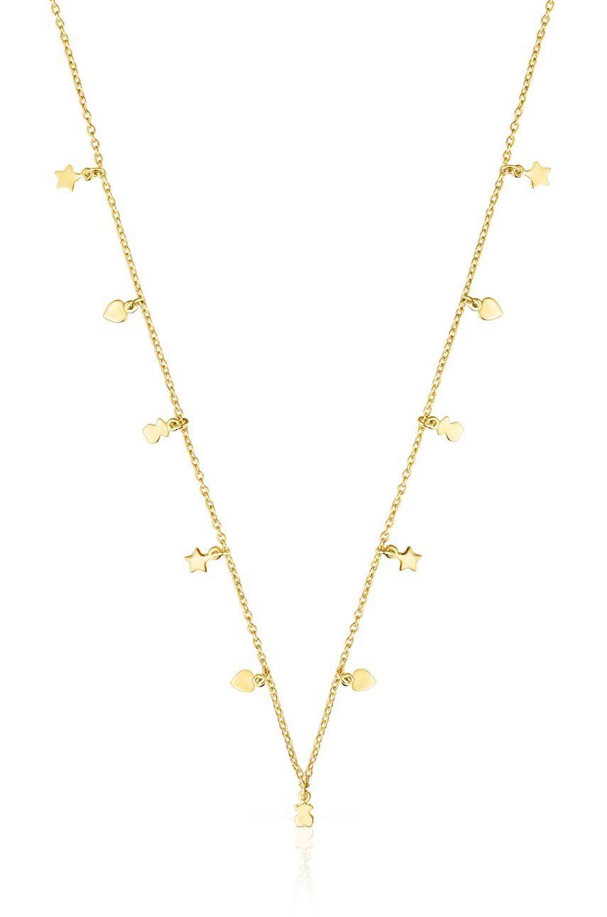 Stříbrný pozlacený náhrdelník Tous Cool Joy - zlatá -  Postříbřeno 18k zlatem