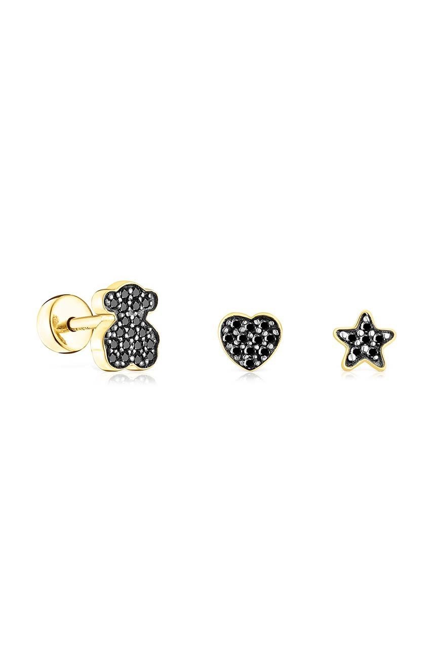 

Срібні сережки з позолотою Tous Piercing 3-pack