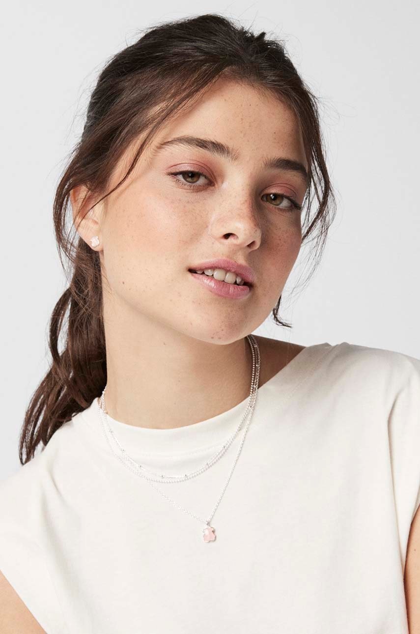 Ασημένια σκουλαρίκια Tous Color Color φωτογραφία