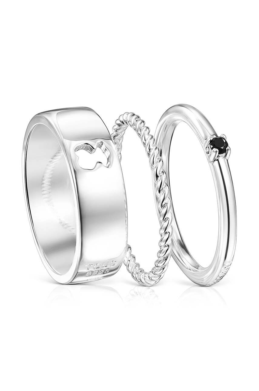 Stříbrný prsten Tous 3-pack - stříbrná -  Stříbro 925