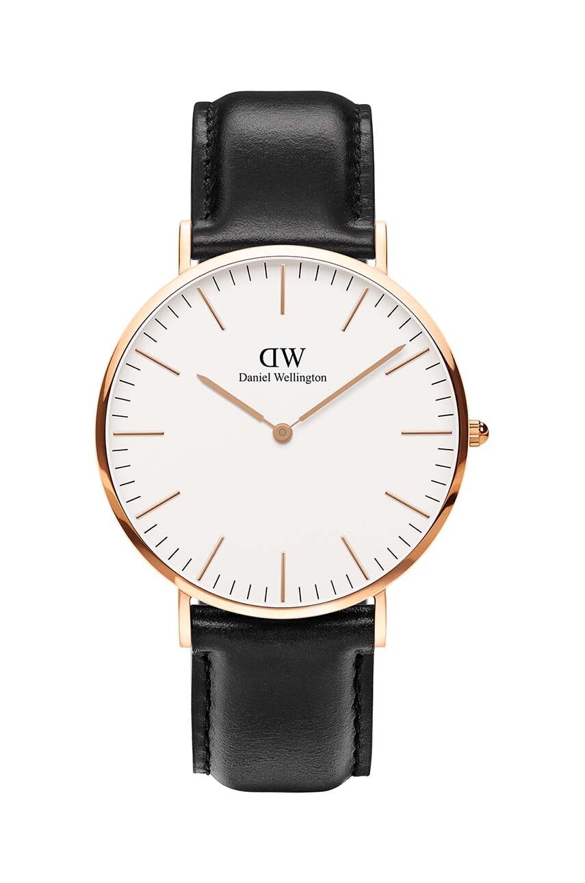 E-shop Hodinky Daniel Wellington Classic 40 Sheffield RG černá barva