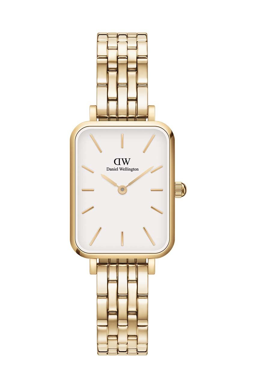 Daniel Wellington ceas Quadro 5-Link femei, culoarea auriu