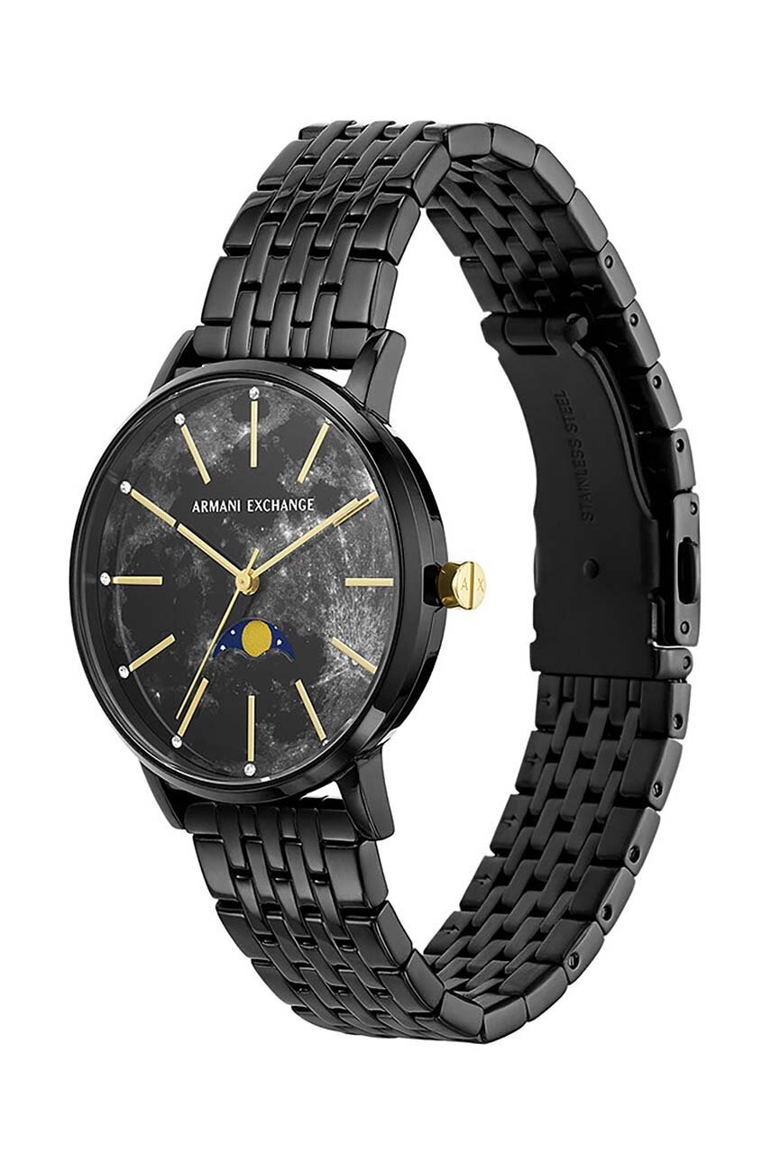 

Годинник Armani Exchange жіночий колір чорний