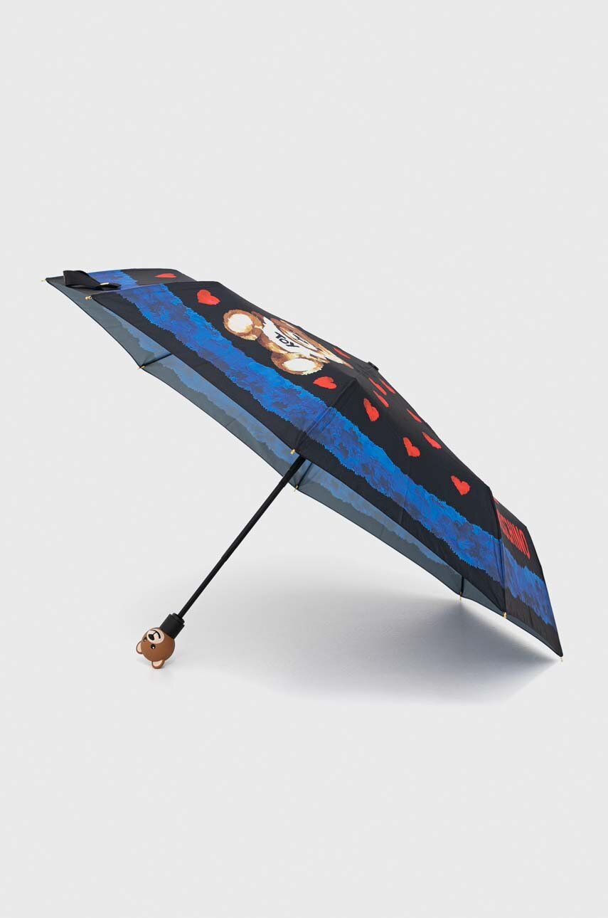 Levně Deštník Moschino černá barva, 8377