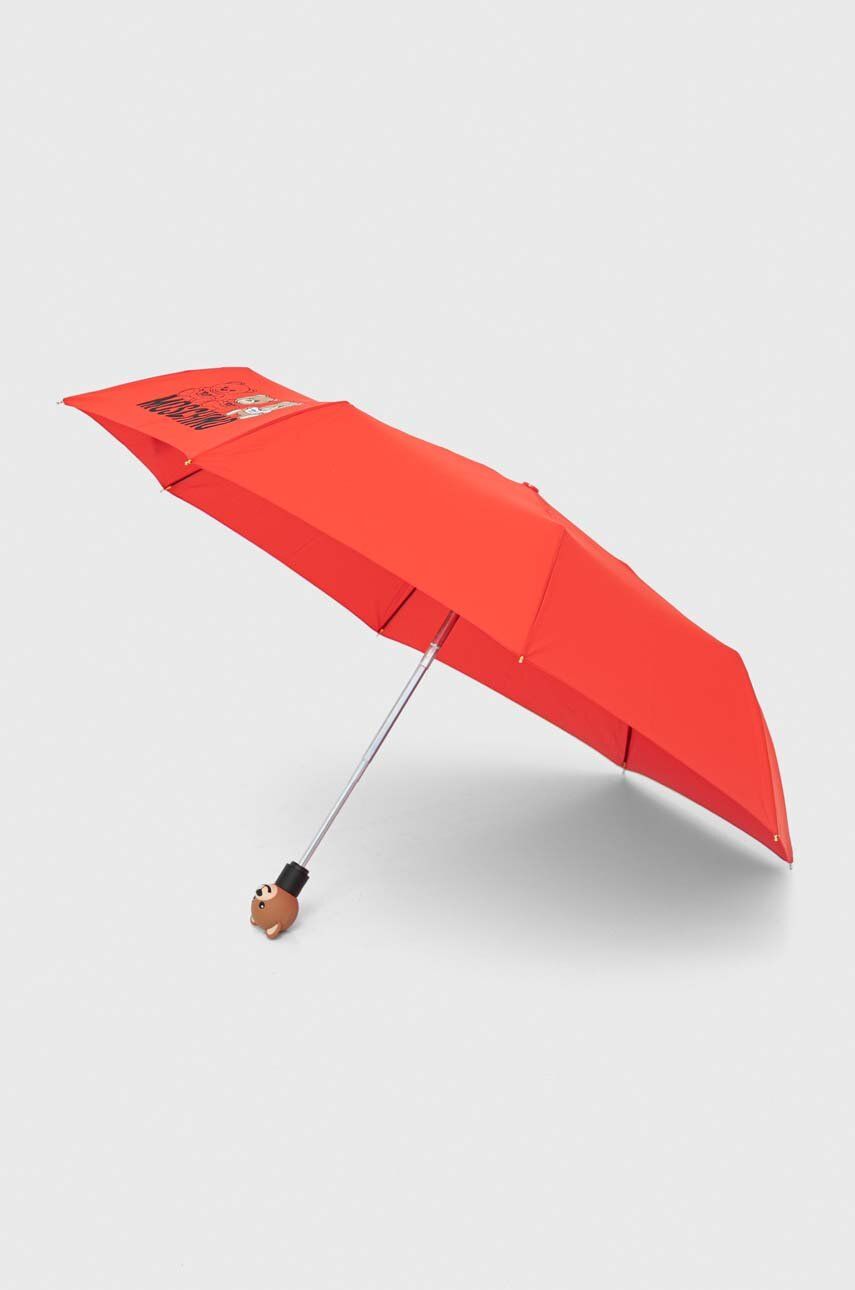 Levně Deštník Moschino červená barva, 8061 OPENCLOSEA