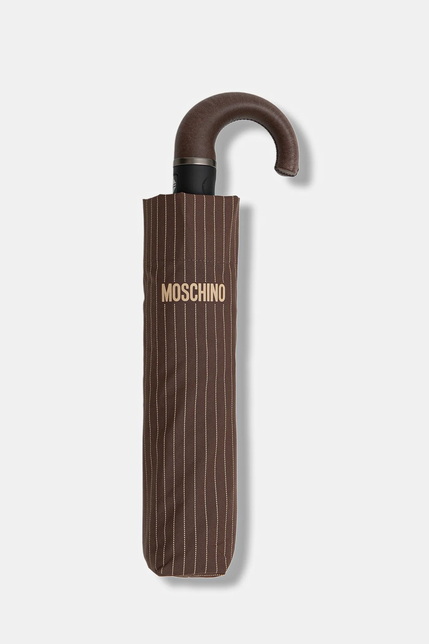 Зонтик Moschino цвет коричневый 8509 TOPLESSA Зонтик Moschino цвет коричневый 8509 TOPLESSA