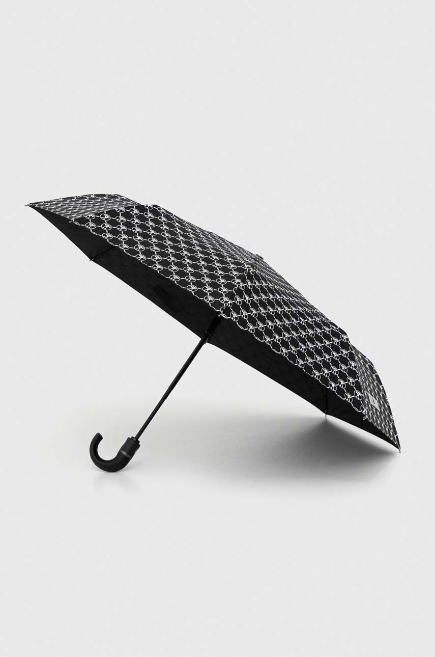 Levně Deštník Moschino černá barva, 8271