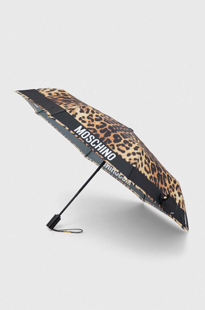 Deštník Moschino černá barva, 8980