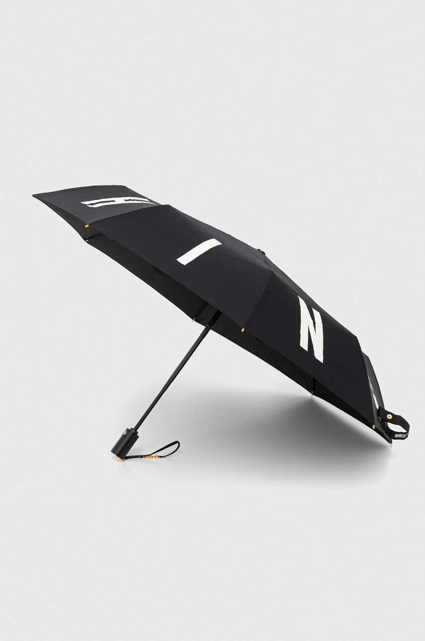 Levně Deštník Moschino černá barva, 8911 OPENCLOSEA