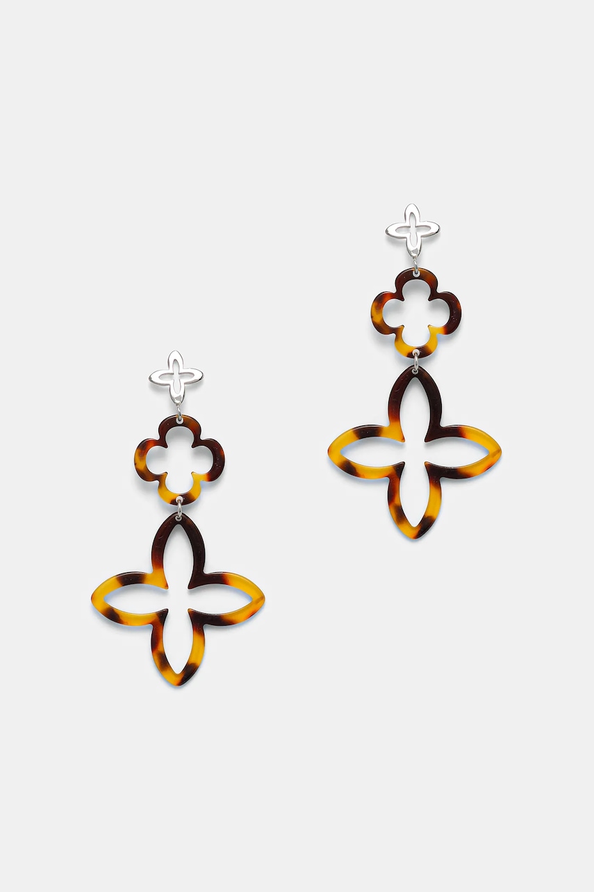 Lilou cercei placați cu aur Les Trésors