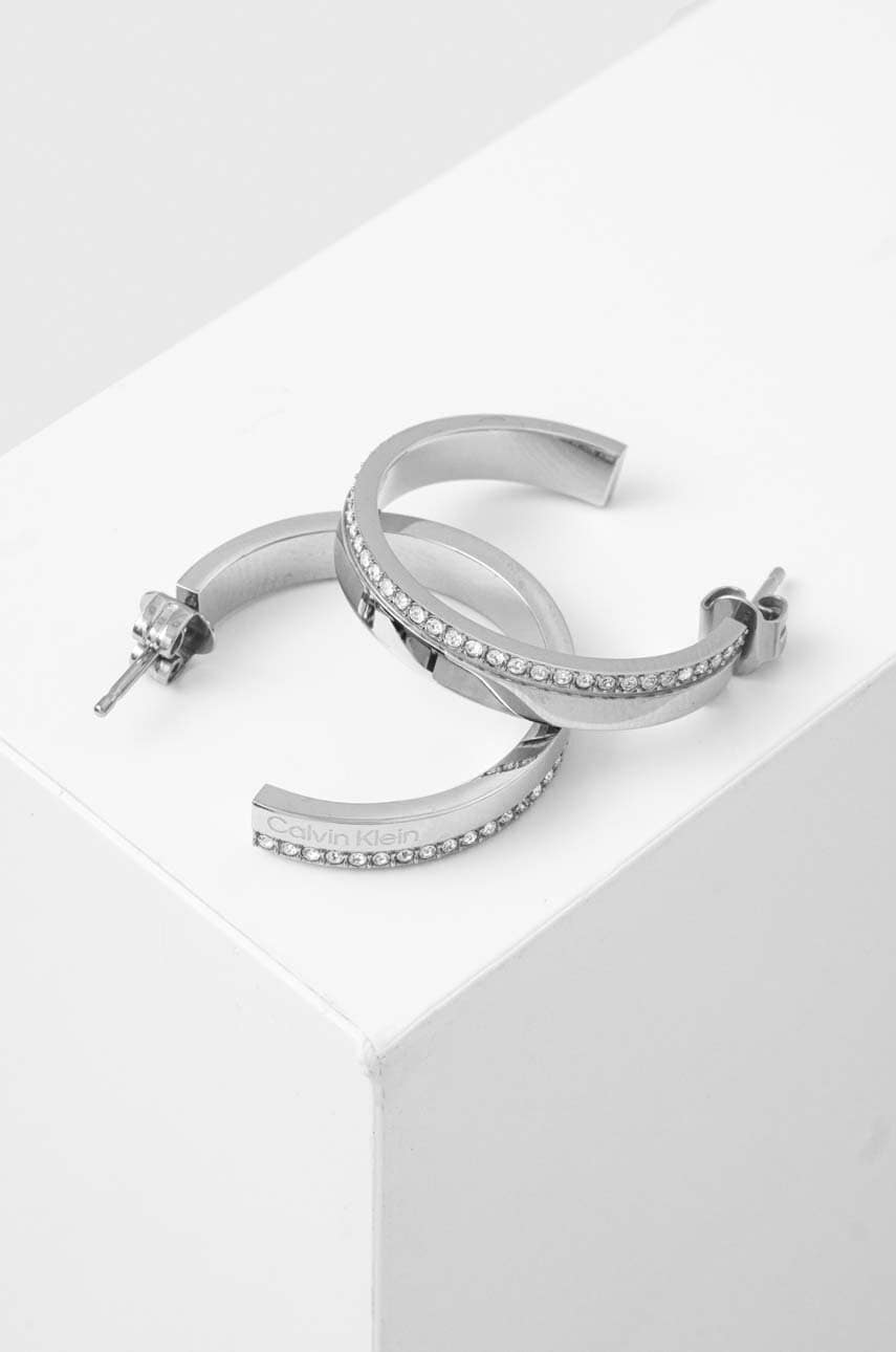 CALVIN KLEIN Σκουλαρίκια από ανοξείδωτο ατσάλι Silver 35000163