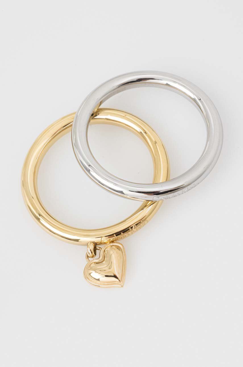 Prstýnek Calvin Klein 2-pack - zlatá -  Nerezová ocel