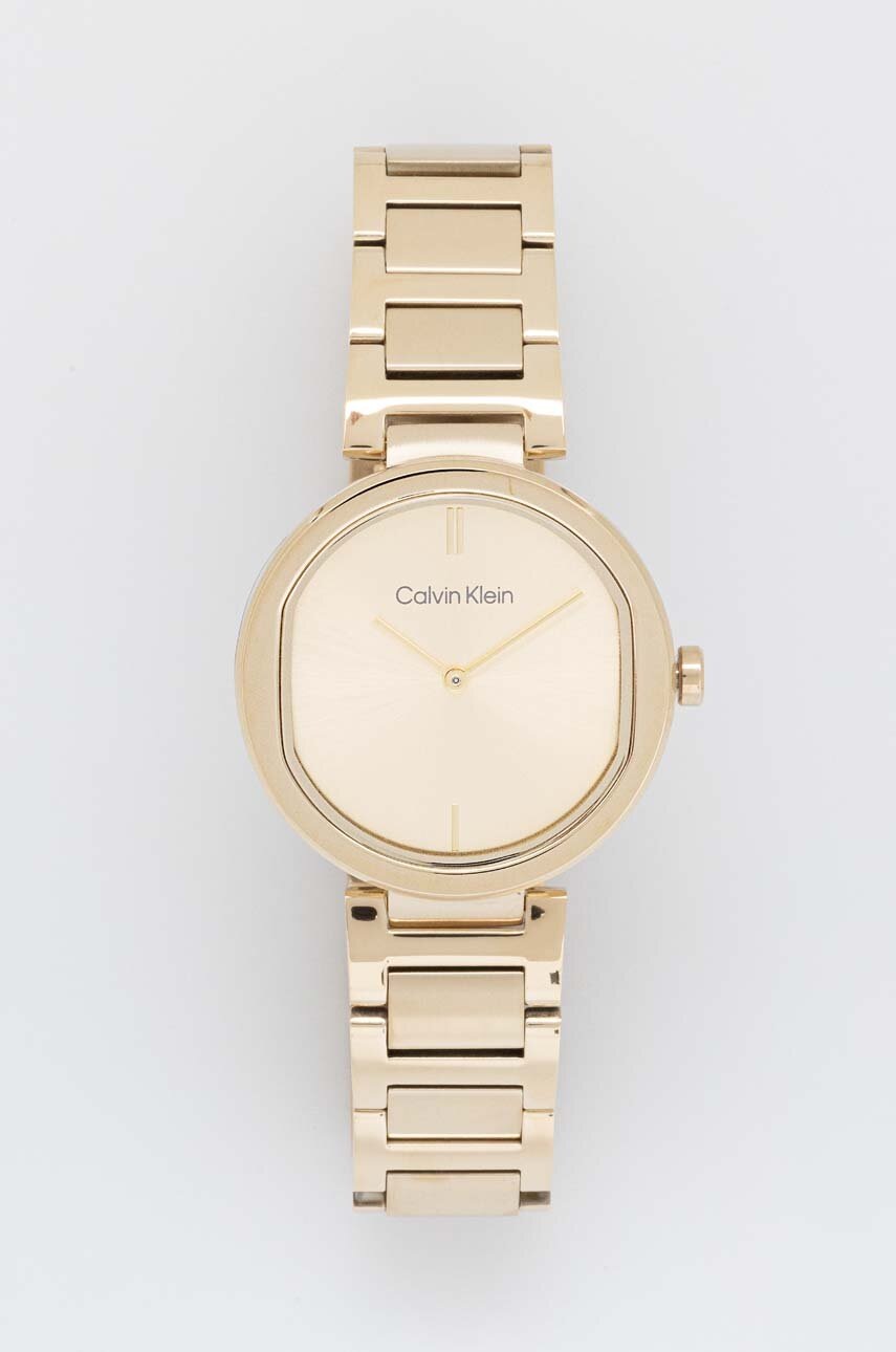 

Часовник Calvin Klein дамски в златисто, Злато