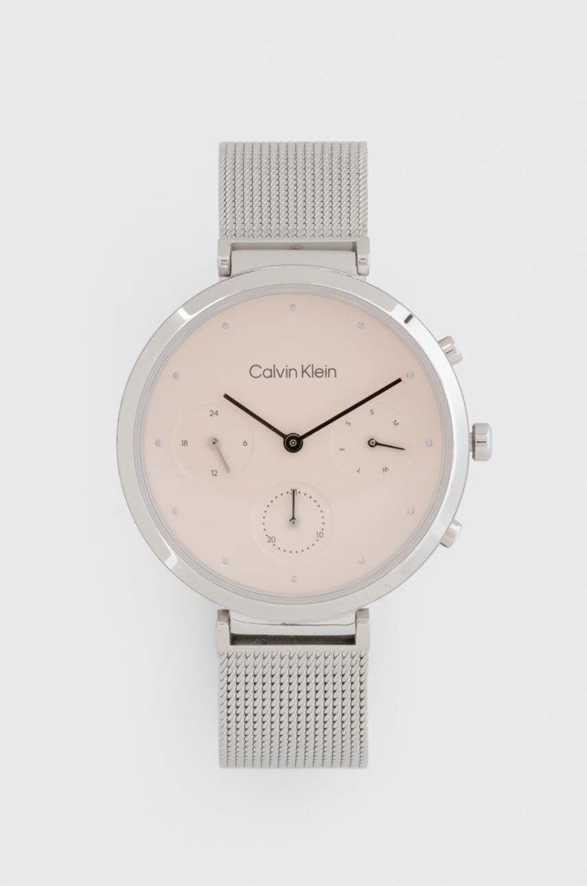 Levně Hodinky Calvin Klein stříbrná barva