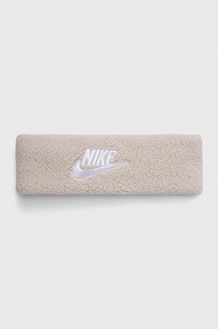 Čelenka Nike béžová barva - béžová - Hlavní materiál: 100 % Polyester Podšívka: 94 % Polyester