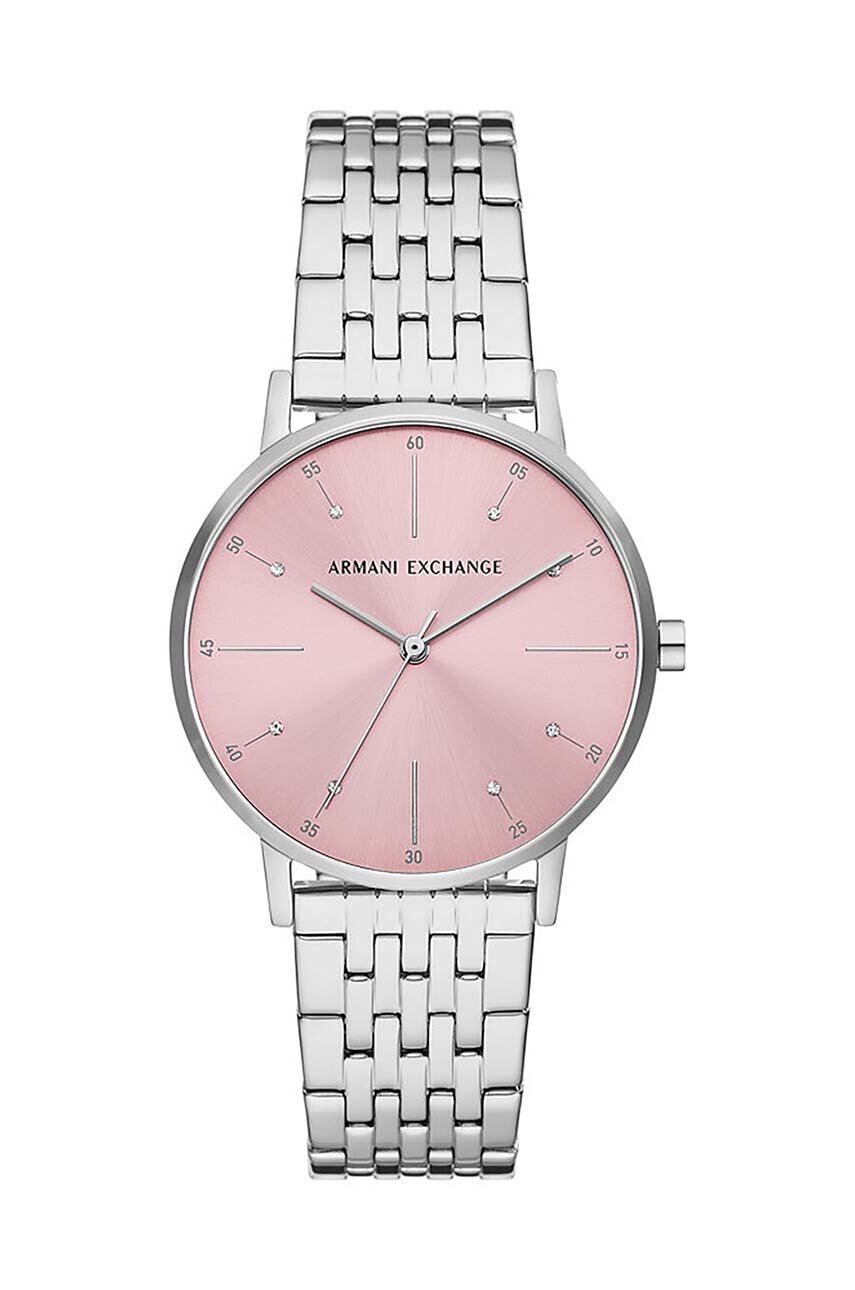 

Часовник Armani Exchange дамски в сребристо, Сребърен