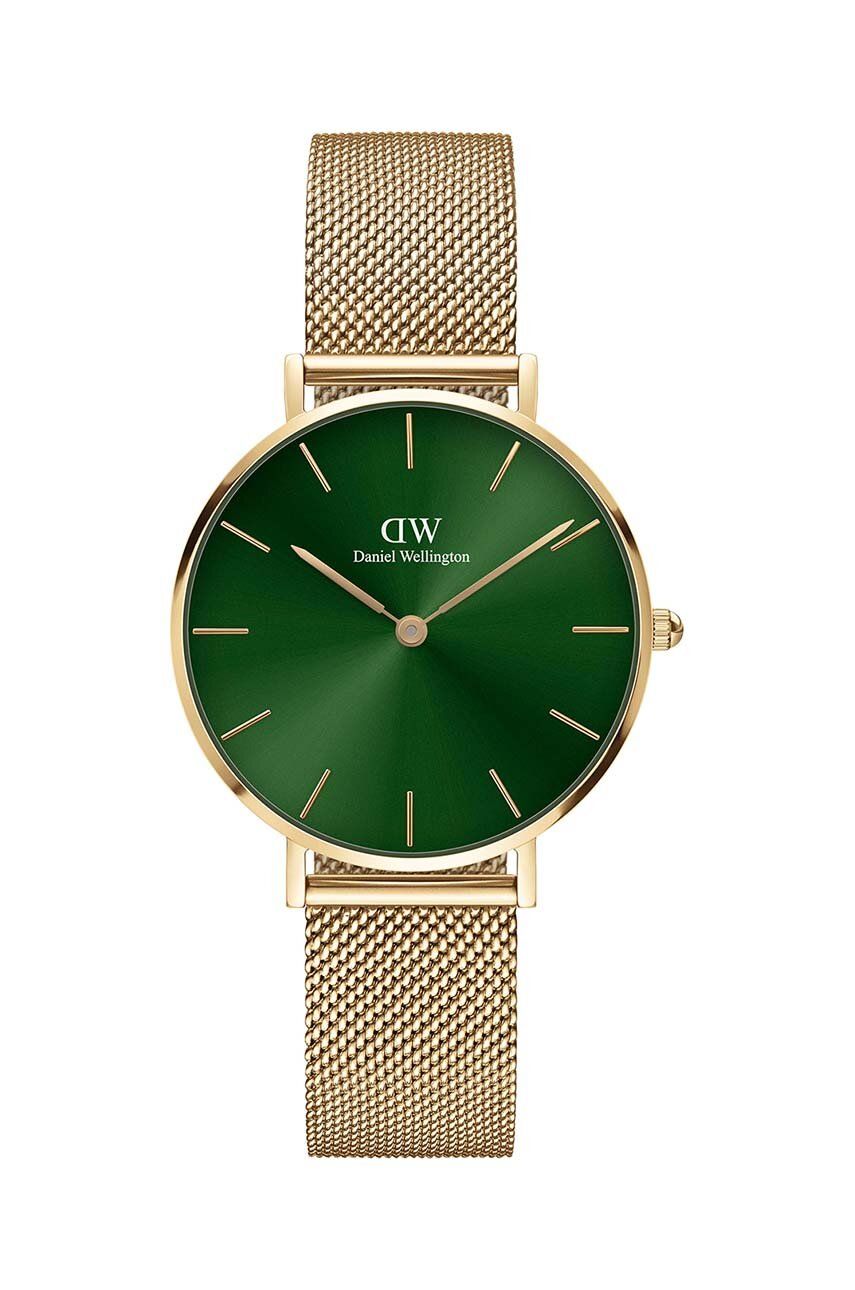 Daniel Wellington ceas Petite Emerald 32 femei, culoarea auriu