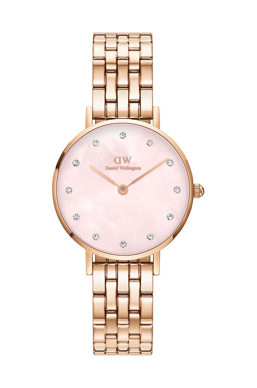 Levně Hodinky Daniel Wellington Petite Lumine 28 Link zlatá barva