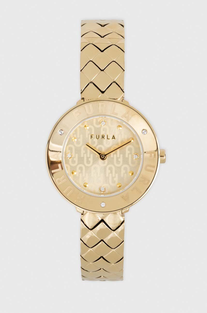Furla ceas femei, culoarea auriu Accesorii imagine 2022 crono24.ro
