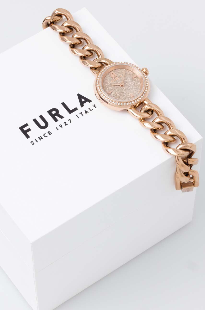 Ρολόι Furla χρώμα: ροζ