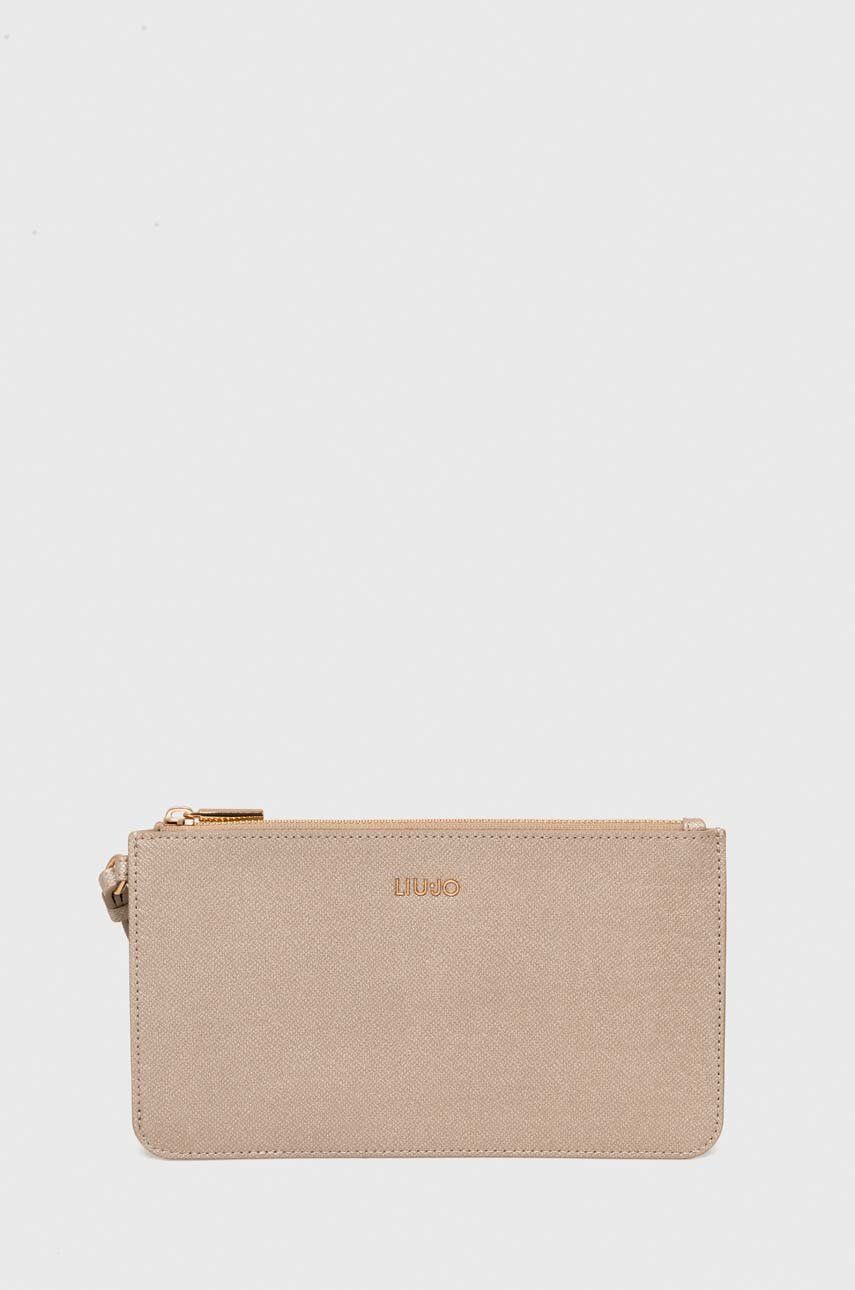 Kosmetická taška Liu Jo zlatá barva - zlatá - Hlavní materiál: 100 % Polyester Podšívka: 100 % 