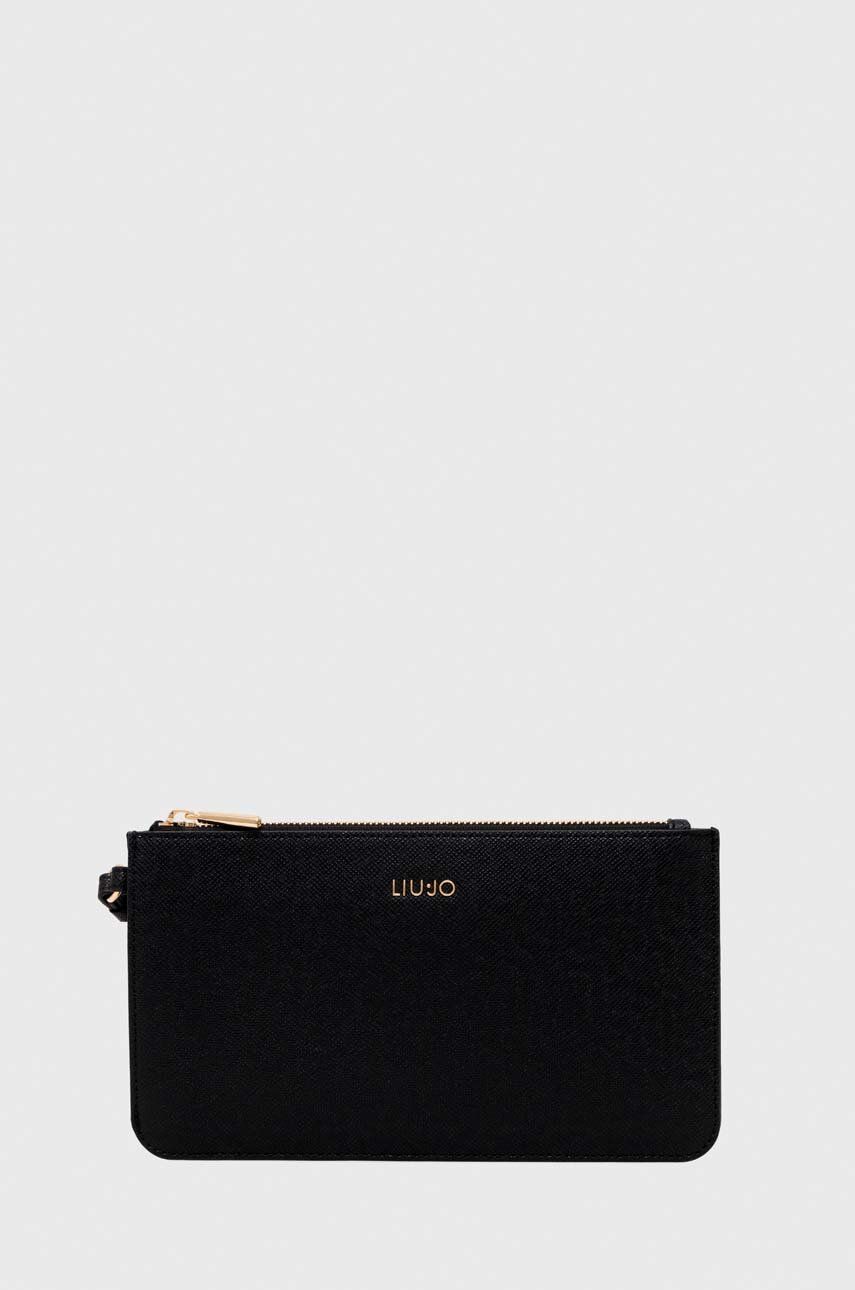Kosmetická taška Liu Jo černá barva - černá - Hlavní materiál: 100 % Polyester Podšívka: 100 % 