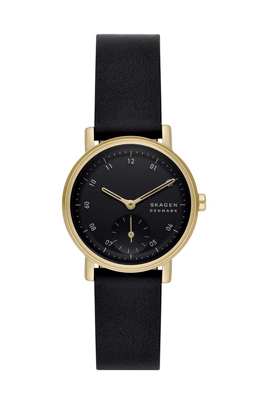 Skagen ceas femei, culoarea negru Accesorii imagine 2022 crono24.ro