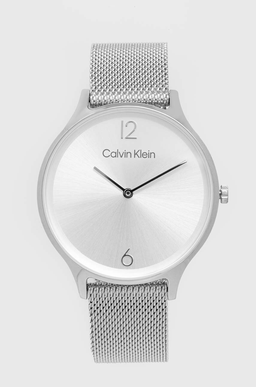 

Часовник Calvin Klein дамски в сребристо, Сребърен